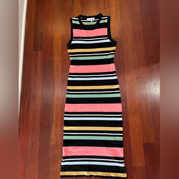 BCBGeneration striped multicolor bodycon maxi dress - Picture 7 of 11